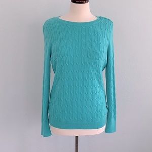 Talbots Lambswool Cable Sweater